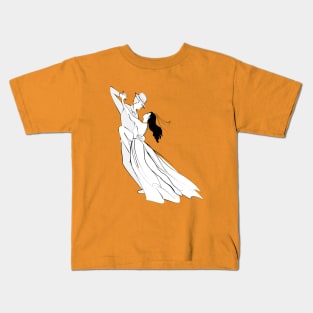 Couple dancing tango Kids T-Shirt